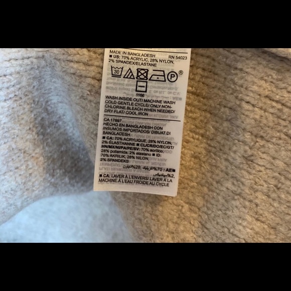 Sold ❗️Old Navy Oatmeal Open Front Neutral Sweater Coat - Picture 6 of 6